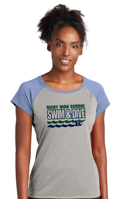 Reedy Swim and Dive - Waves - Heather Scoop Neck