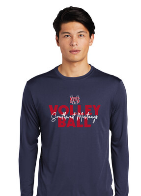 USW Volleyball - Block Script - Dri-Fit Long Sleeve