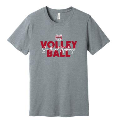 USW Volleyball - Block Script - Bella+Canvas Short Sleeve
