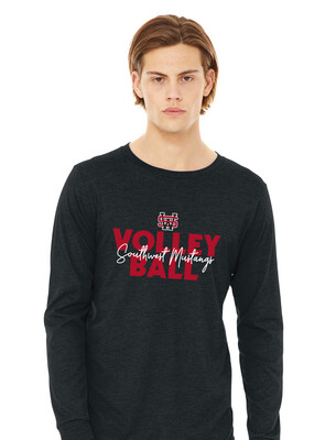 USW Volleyball - Block Script - Bella+Canvas Long Sleeve