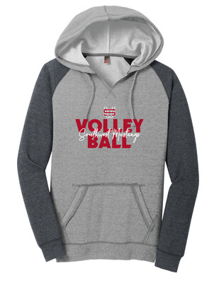 USW Volleyball - Block Script - Lightweight Raglan Hoodie