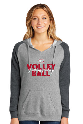 USW Volleyball - Block Script - Lightweight Raglan Hoodie
