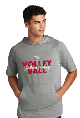 USW Volleyball - Block Script - Short Sleeve Hoodie