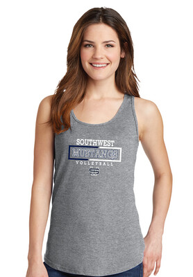 USW Volleyball - 2 Tone Rectangle - Cotton Tank