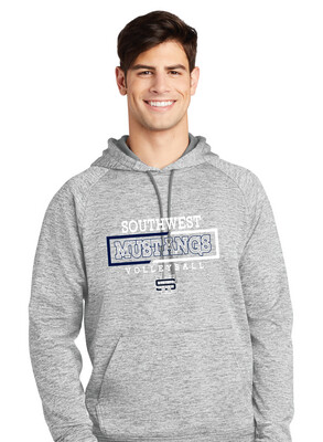 USW Volleyball - 2 Tone Rectangle - Electric Dri-FIt Hoodie