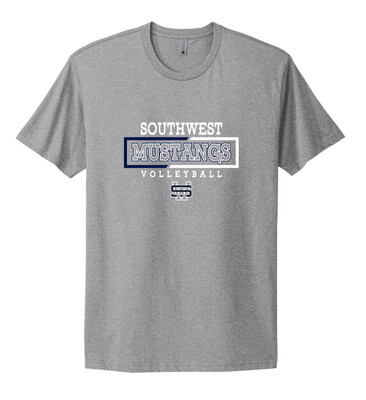 USW Volleyball - 2 Tone Rectangle - Next Level Short Sleeve