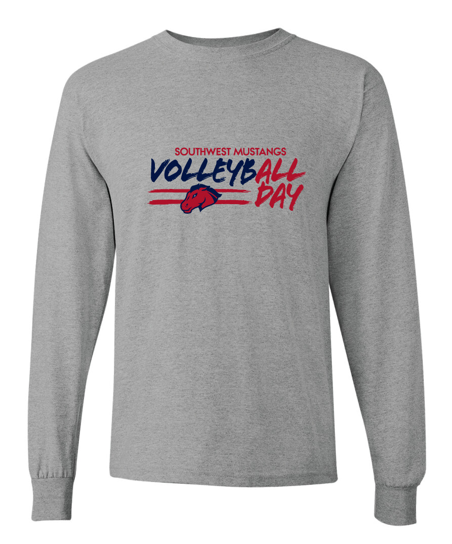 USW Volleyball - All Day - Long Sleeve, Color: Athletic Heather