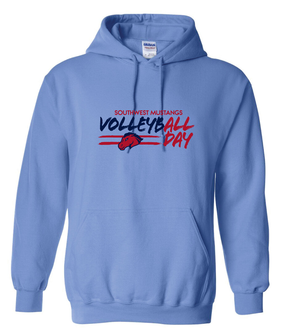 USW Volleyball - All Day - Hoodie, Color: Columbia Blue