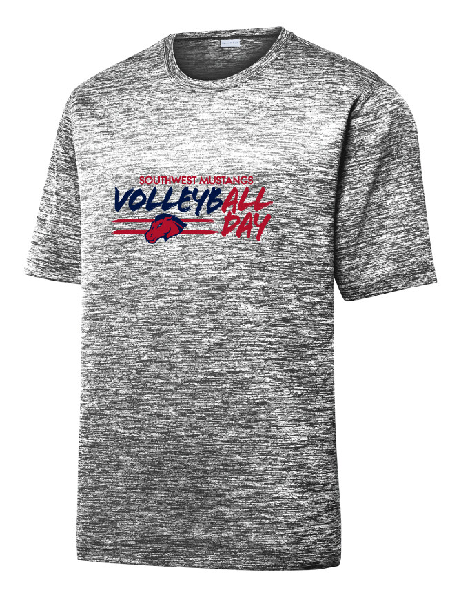 USW Volleyball - All Day - Electric Dri-FIt Short Sleeve, Color: Black White