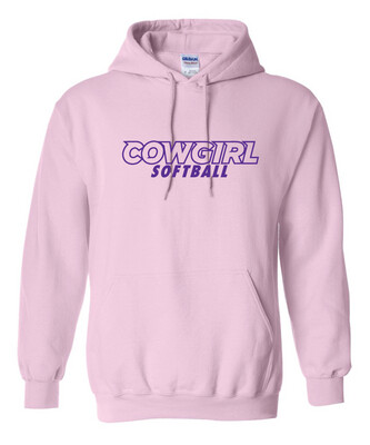 HSU Softball - Cowgirl Outline - Hoodie