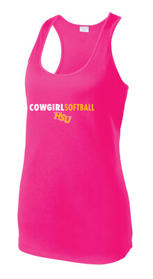 HSU Softball - Clean Lines - Dri-Fit Racerback Tank