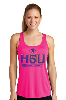 HSU Softball - Big HSU - Dri-Fit Racerback Tank