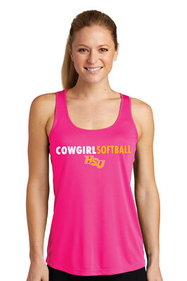 HSU Softball - Clean Lines - Dri-Fit Racerback Tank