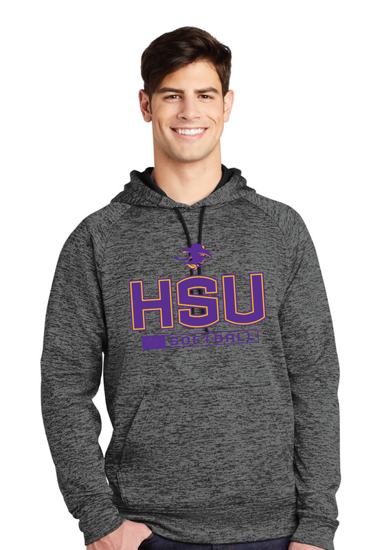 HSU Softball - Big HSU - Electric Dri-Fit Hoodie