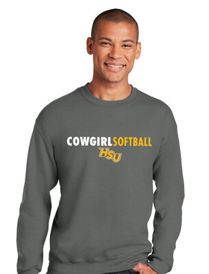 HSU Softball - Clean Lines - Crew Sweatshirt