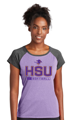 HSU Softball - Big HSU - Heather Scoop Neck