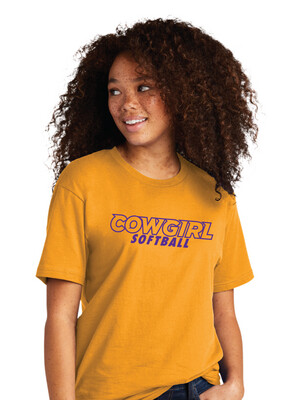 HSU Softball - Cowgirl Outline - Next Level Short Sleeve