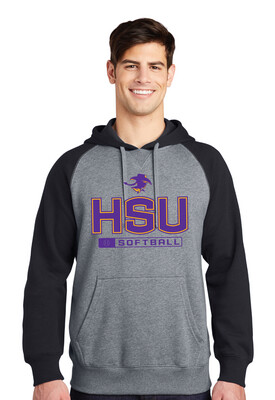 HSU Softball - Big HSU - Raglan Hoodie