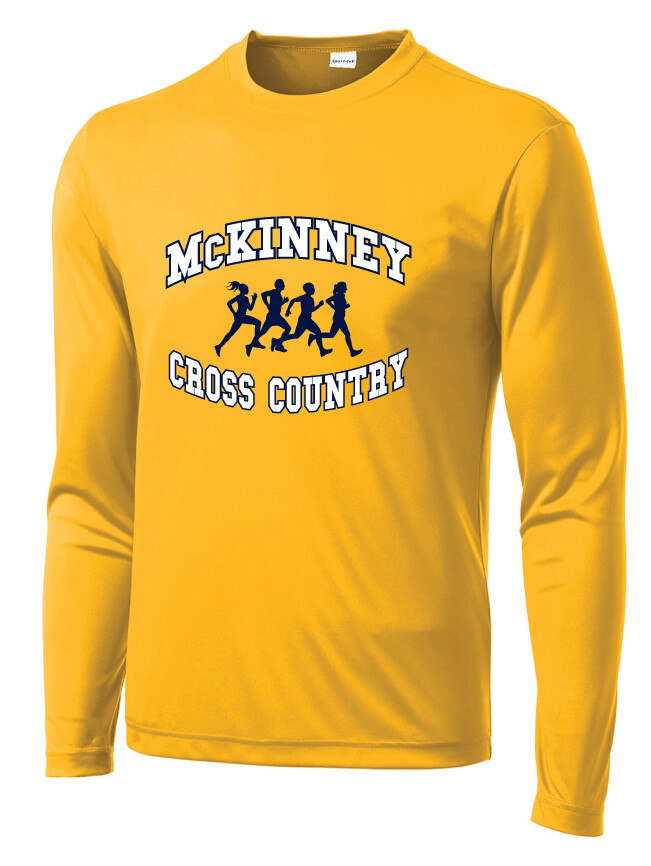 McKinney XC - Runners - Dri-Fit Long Sleeve, Garment Color: Gold