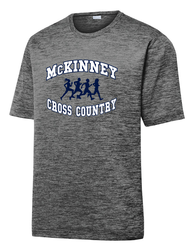 McKinney XC - Runners - Electric Dri-Fit Short Sleeve, Garment Color: Grey Black