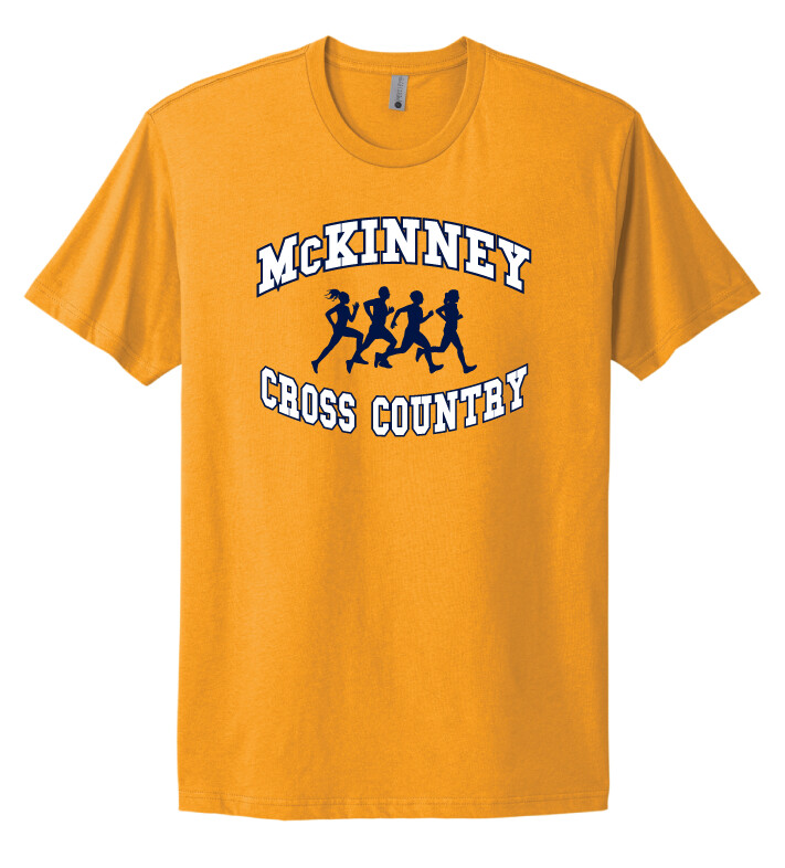 McKinney XC - Runners - Next Level Short Sleeve, Garment Color: Gold