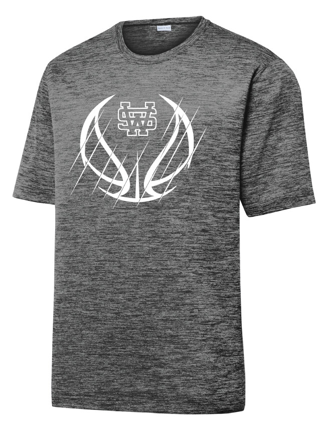 USW Basketball - Scratches - Electric Dri-Fit Short Sleeve, Color: Grey Black