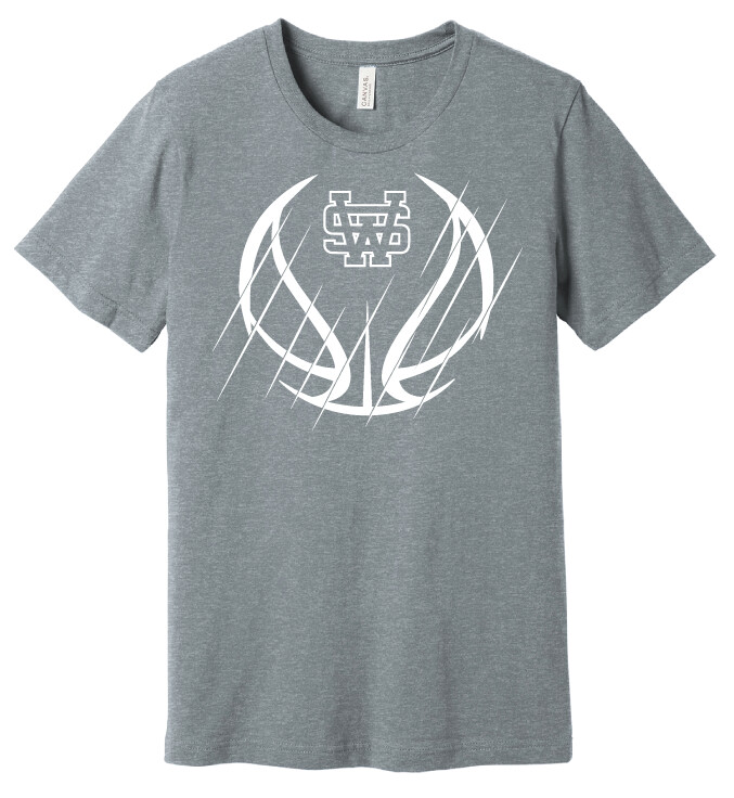USW Basketball - Scratches - Bella+Canvas Short Sleeve, Color: Athletic Heather