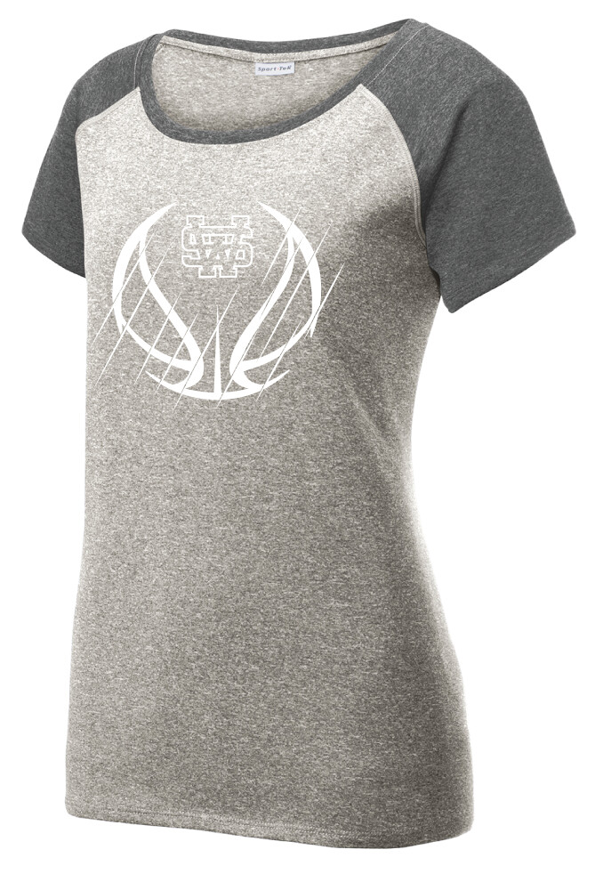 USW Basketball - Scratches - Heather Scoop Neck, Color: Grey / Graphite