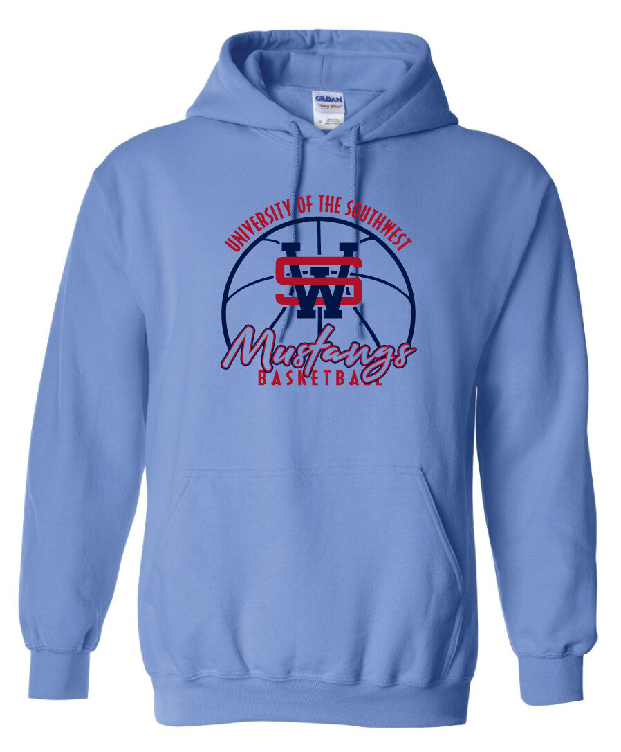 USW Basketball - Big Basketball - Hoodie, Color: Columbia Blue