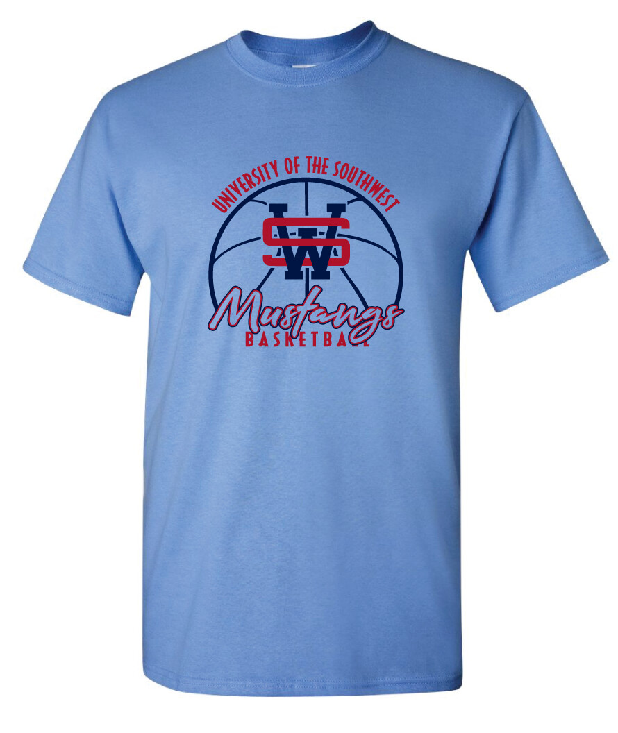 USW Basketball - Big Basketball - Short Sleeve, Color: Columbia Blue