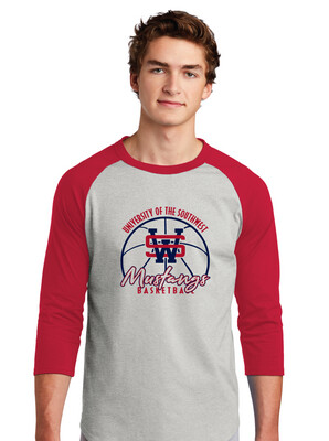 USW Basketball - Big Basketball - Raglan Baseball