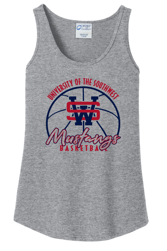 USW Basketball - Big Basketball - Cotton Tank, Color: Grey