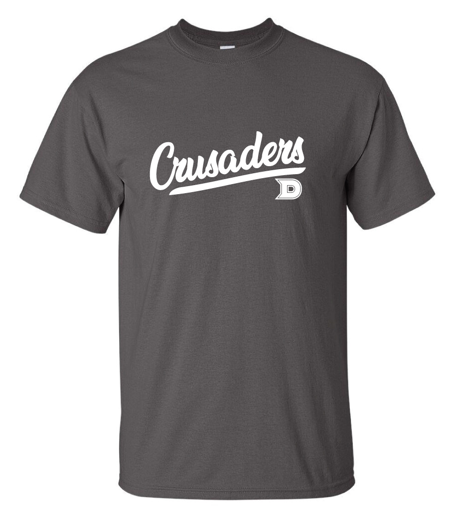 DCC Softball - Script - Short Sleeve, Color: Charcoal