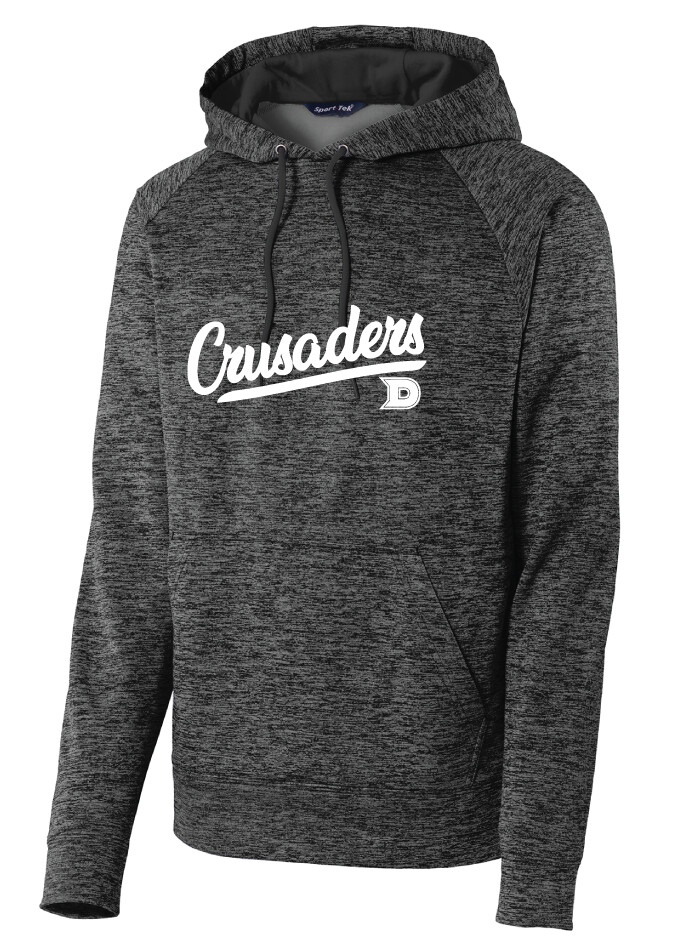 DCC Softball - Script - Electric Dri-Fit Hoodie, Color: Grey / Black