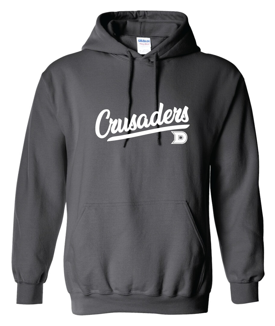 DCC Softball - Script - Hoodie, Color: Charcoal