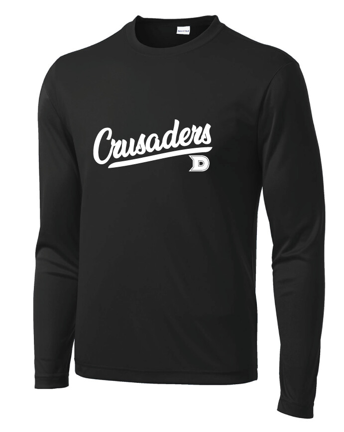 DCC Softball - Script -Dri-Fit Long Sleeve, Color: Black