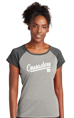 DCC Softball - Script - Heather Scoop Neck