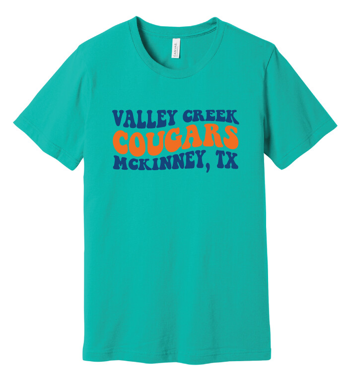 VC Gear - Wavy - Bella+Canvas Short Sleeve, Garment Color: Teal