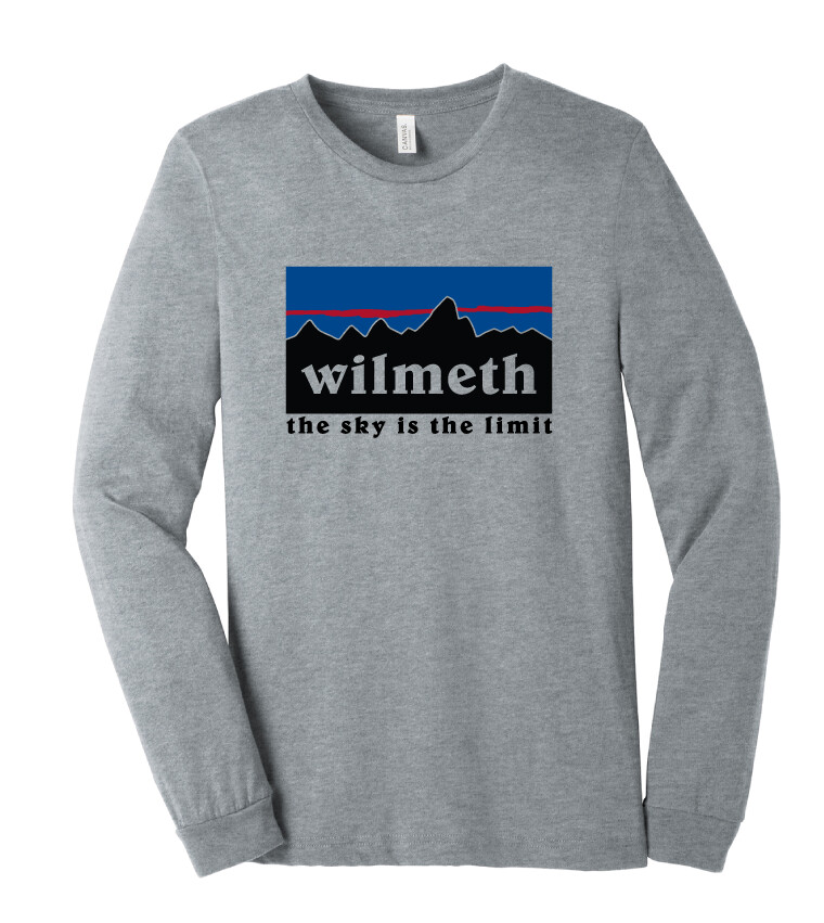 Wilmeth - Patagonia - Bella+Canvas Long Sleeve, Garment Color: Athletic Heather