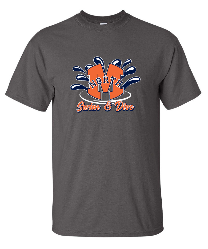 North Swim/Dive - Splash - Short Sleeve, Color: Charcoal