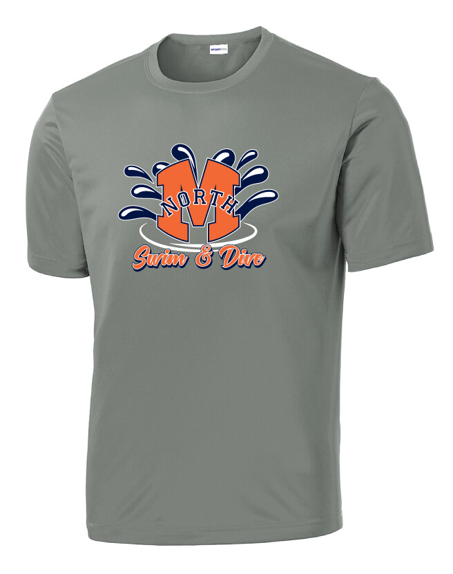 North Swim/Dive - Splash - Dri-FIt Short Sleeve, Color: Grey Concrete