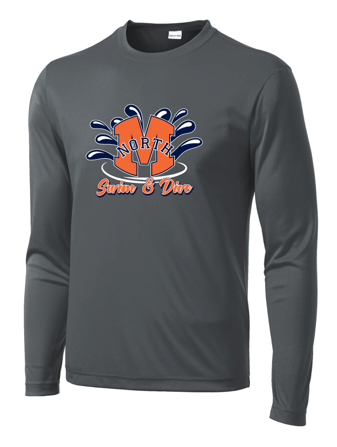 North Swim/Dive - Splash - Dri-FIt Long Sleeve, Color: Iron Grey