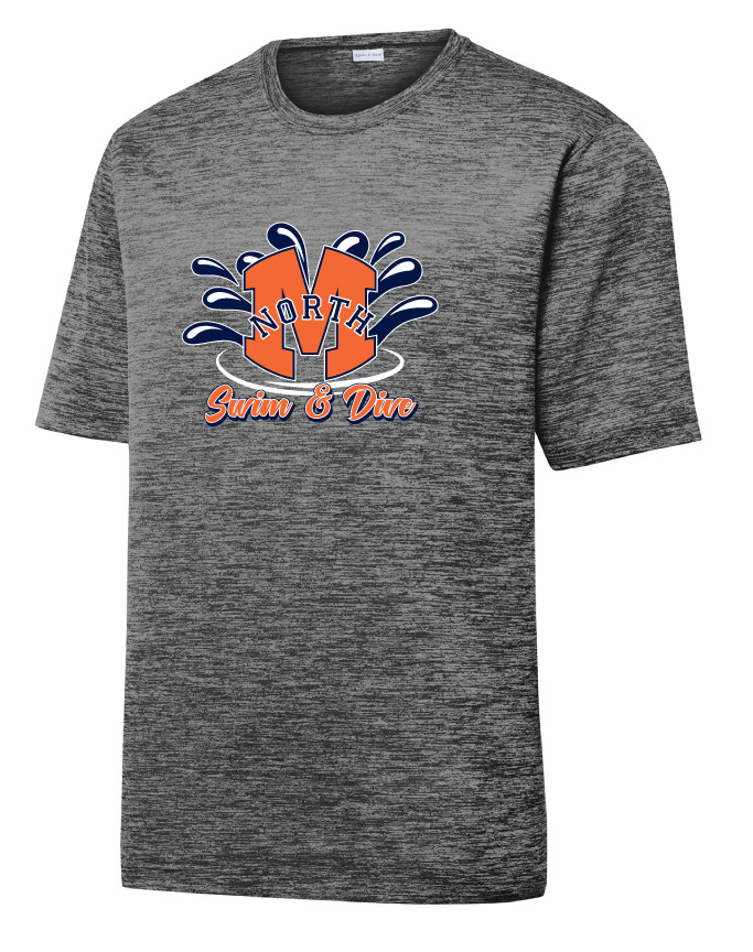 North Swim/Dive - Splash - Electric Dri-Fit Short Sleeve, Color: Grey Black