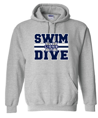 McKinney Swim/Dive - Big Design - Hoodie