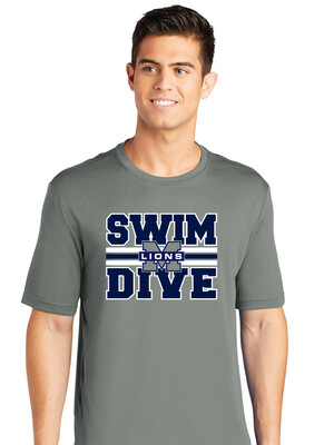 McKinney Swim/Dive - Big Design - Dri-Fit Short Sleeve