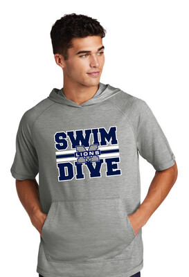 McKinney Swim/Dive - Big Design - Short Sleeve Hoodie
