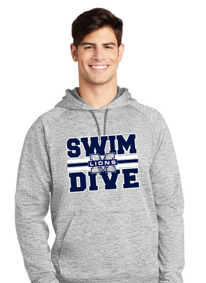 McKinney Swim/Dive - Big Design - Electric Dri-Fit Hoodie