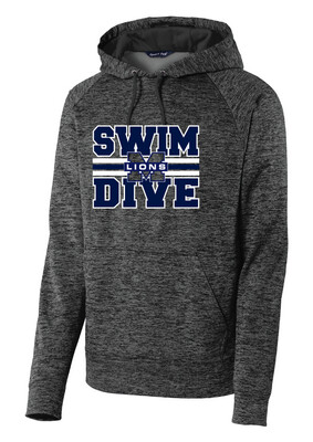 McKinney Swim/Dive - Big Design - Electric Dri-Fit Hoodie