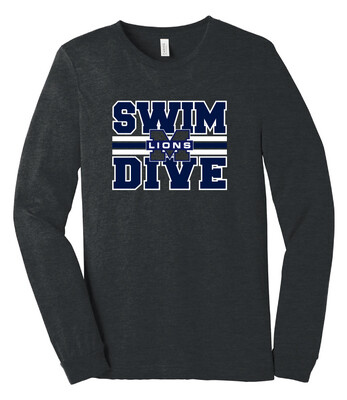 McKinney Swim/Dive - Big Design - Bella+Canvas Long Sleeve
