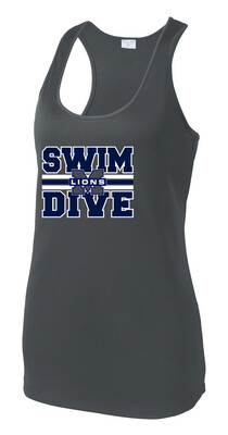 McKinney Swim/Dive - Big Design - Dri-Fit Racerback Tank